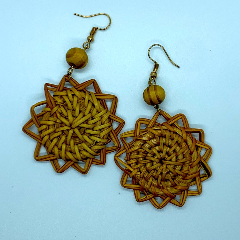Rattan Earrings